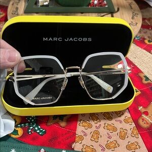 NEW Marc Jacobs Clear and Gold Women's Glasses